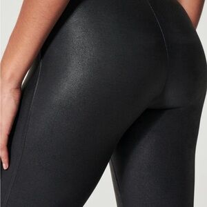 SPANX Black Shimmer High-Rise Leggings